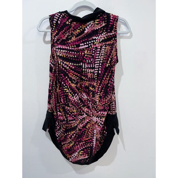 BCBG Maxazria Azalea Mist Combo Cowl Neck Blouse - Picture 3 of 6